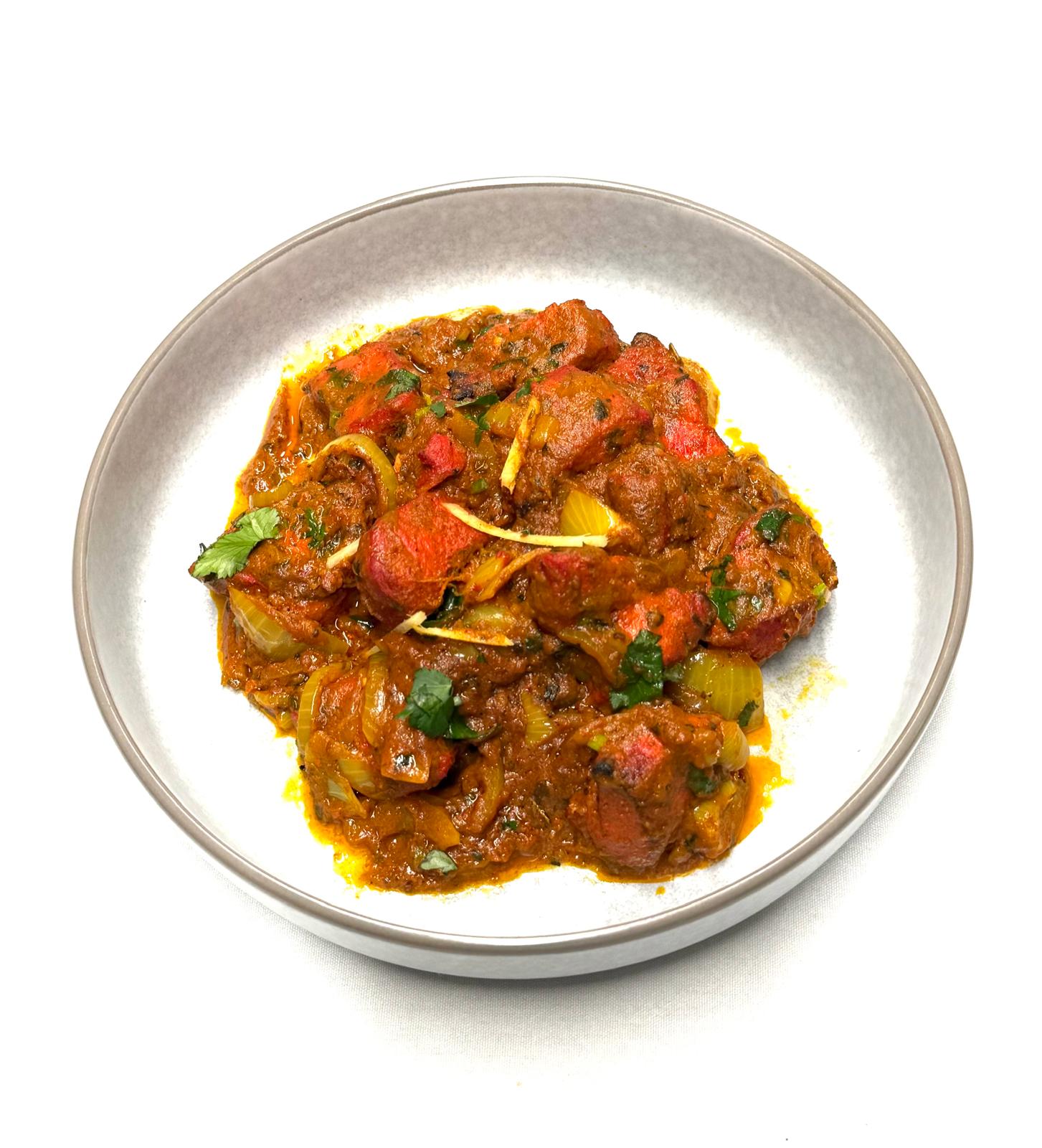 Chicken curry with tandoori naan at Walton Spice Tadworth